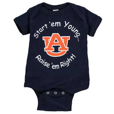 Auburn Tigers Newborn & Infant Start 'Em Young Bodysuit - Navy