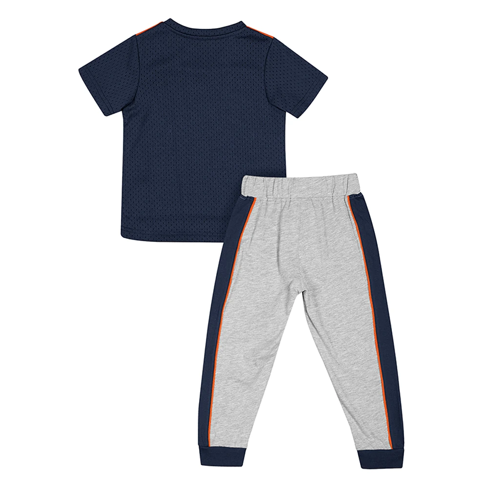 Ensemble maillot et pantalon Ka-Boot-It Auburn Tigers Colosseum bleu marine/gris chiné pour tout-petit