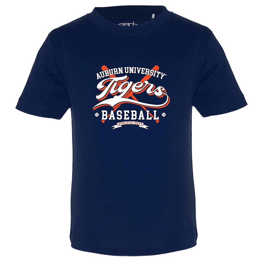 T-shirt de baseball Toni Auburn Tigers bleu marine pour tout-petits Garb