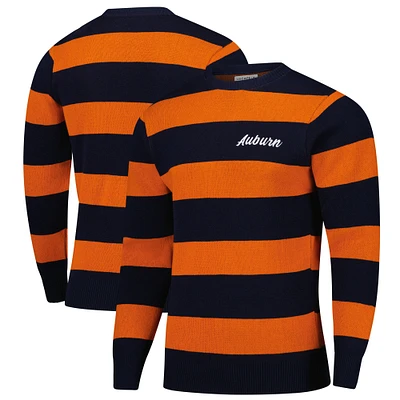 Pull-over vintage unisexe en tricot Auburn Tigers bleu marine/orange Uscape Apparel