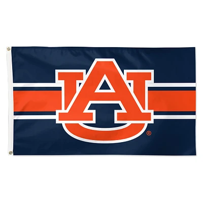 WinCraft Auburn Tigers Drapeau simple face de luxe à rayures horizontales 3 pi x 5 pi