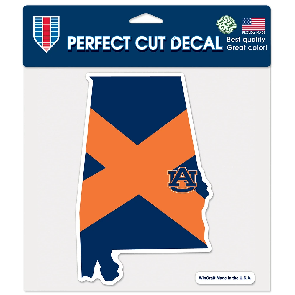 WinCraft Auburn Tigers 20,3 x 20,3 cm décalcomanie couleur