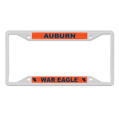 Auburn Tigers WinCraft Chrome Colored License Plate Frame