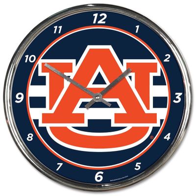 WinCraft Auburn Tigers Chrome Wall Clock