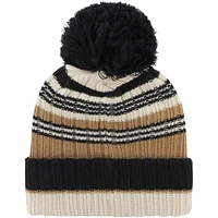 Women's '47 Khaki Auburn Tigers Barista Cuffed Knit Hat with Pom