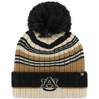 Women's '47 Khaki Auburn Tigers Barista Cuffed Knit Hat with Pom