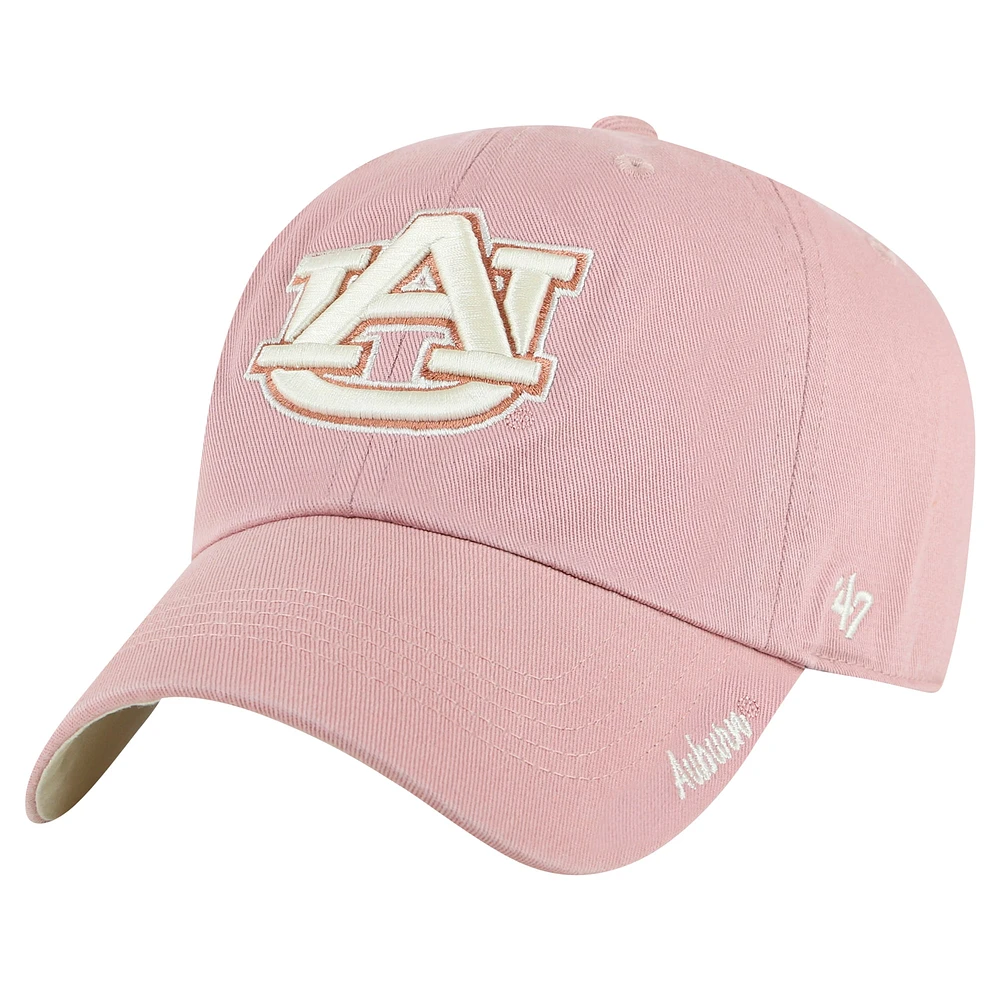 Casquette ajustable Dusty Miata Clean Up rose clair Auburn Tigers '47 pour femme