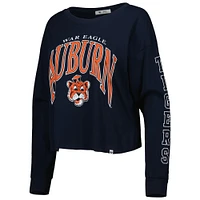 T-shirt court à manches longues '47 Navy Auburn Tigers Parkway II pour femme