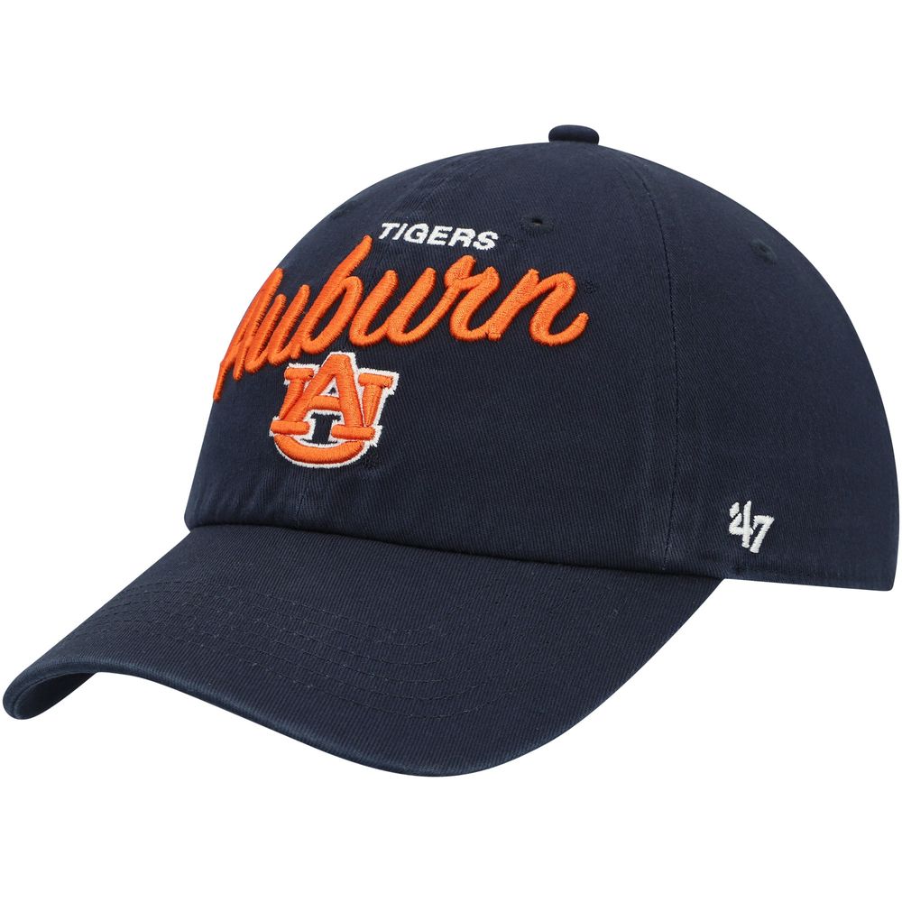 Women's '47 Navy Auburn Tigers Phoebe Clean Up Adjustable Hat