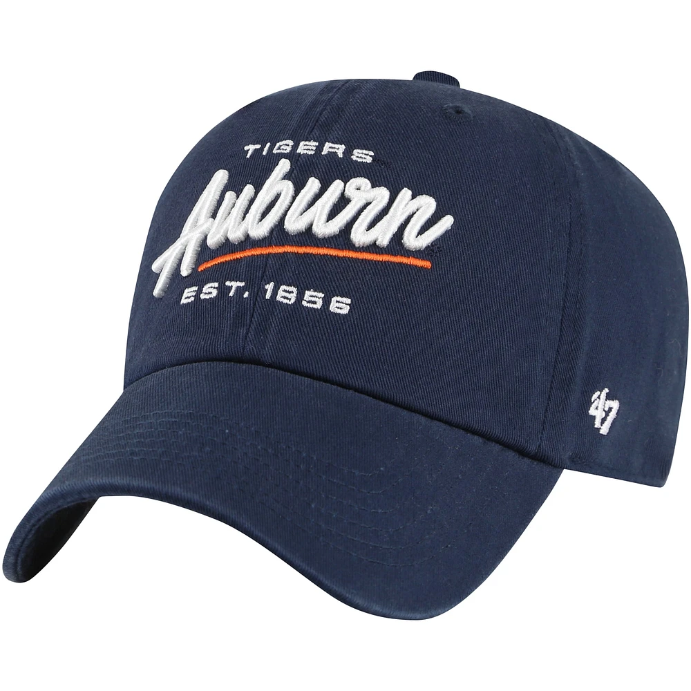 Casquette ajustable Sidney Clean Up '47 Navy Auburn Tigers pour femmes