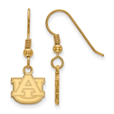 Auburn Tigers Women's Gold Plated XS Dangle Earrings