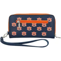 Portefeuille zippé Auburn Tigers pour femme