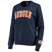 Women's Colosseum Navy Auburn Tigers Campanile Pullover Sweatshirt