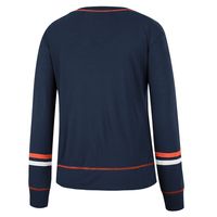 Women's Colosseum Navy Auburn Tigers Heathrow Super Soft Long Sleeve T-Shirt