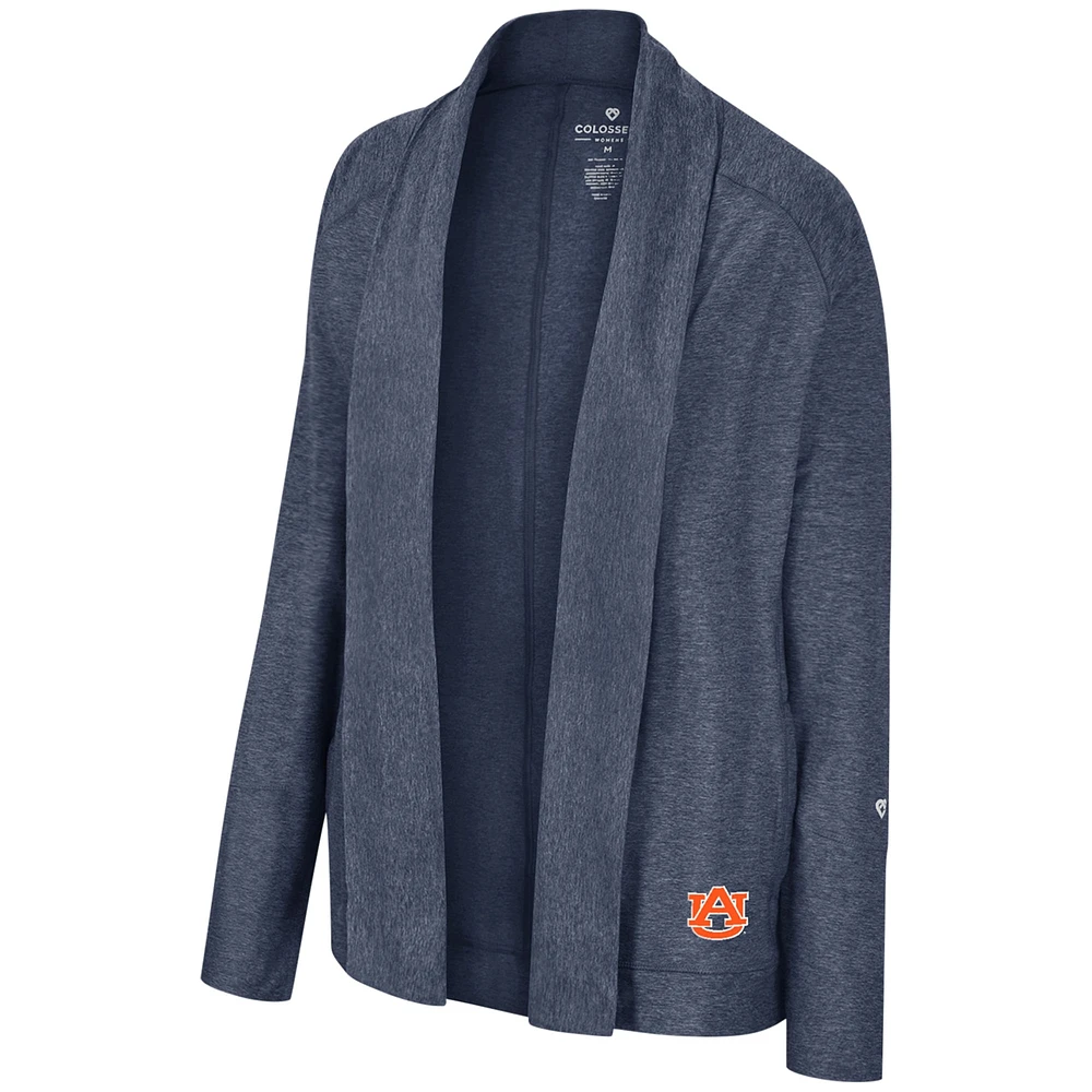 Women's Colosseum Navy Auburn Tigers Morningside Cardigan Sweater