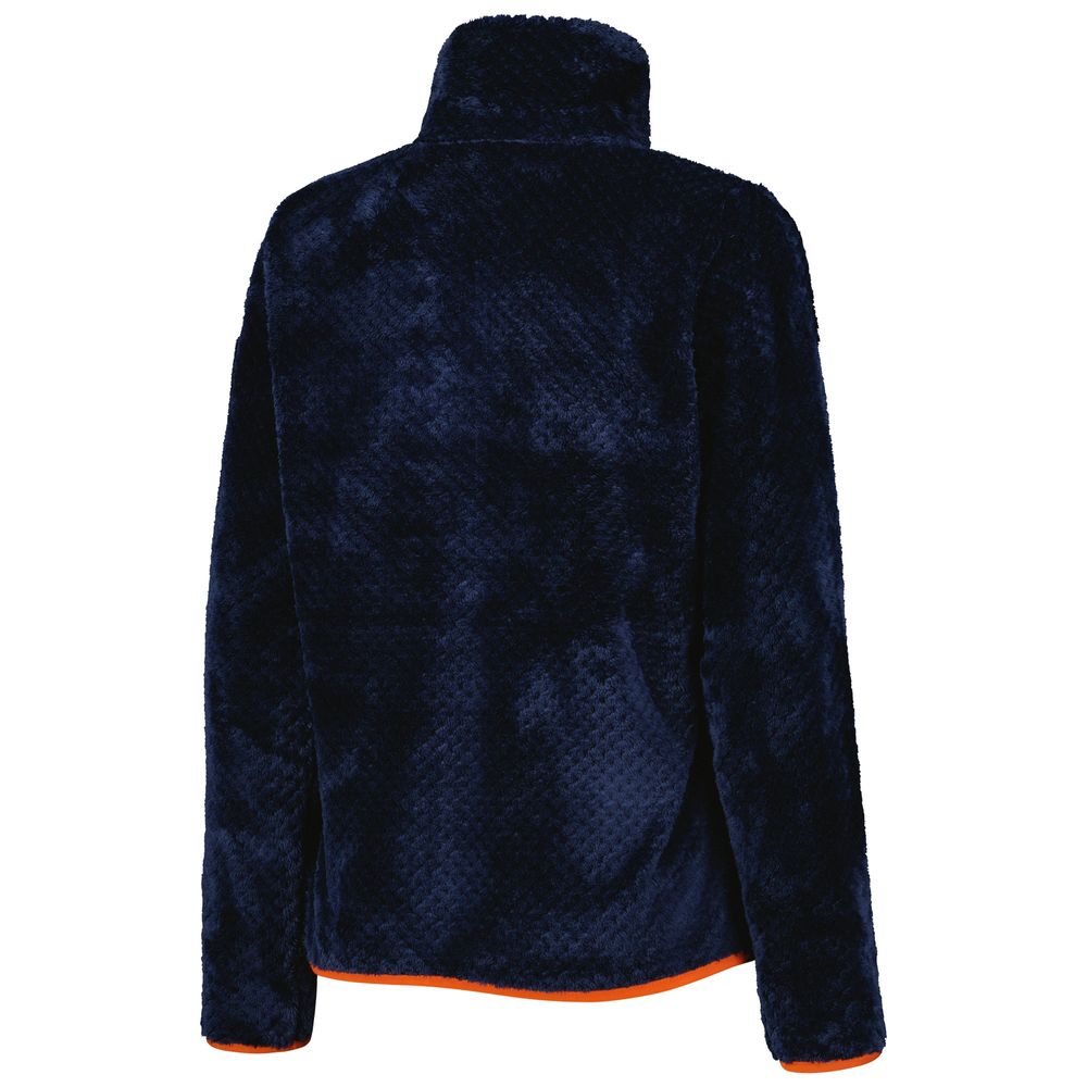 Women's Columbia Navy Auburn Tigers Fireside II Sherpa Full-Zip Jacket