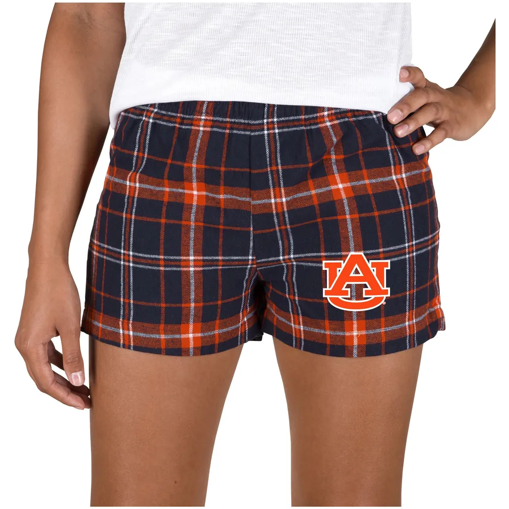 Lids Auburn Tigers Concepts Sport Women's Ultimate Flannel Sleep Shorts -  Navy/Orange