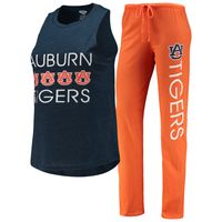 Women's Concepts Sport Orange/Navy Auburn Tigers Tank Top & Pants Sleep Set