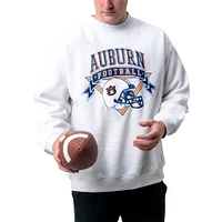 Women's Established & Co. Ash Auburn Tigers Logo Pullover Sweatshirt