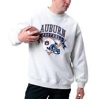 Women's Established & Co. Ash Auburn Tigers Logo Pullover Sweatshirt