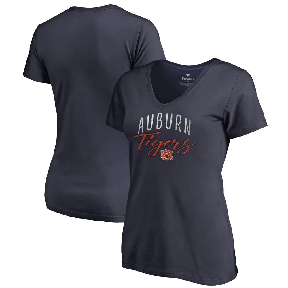 Women's Detroit Tigers Fanatics Branded Navy/Gray V-Neck T-Shirt Combo Set