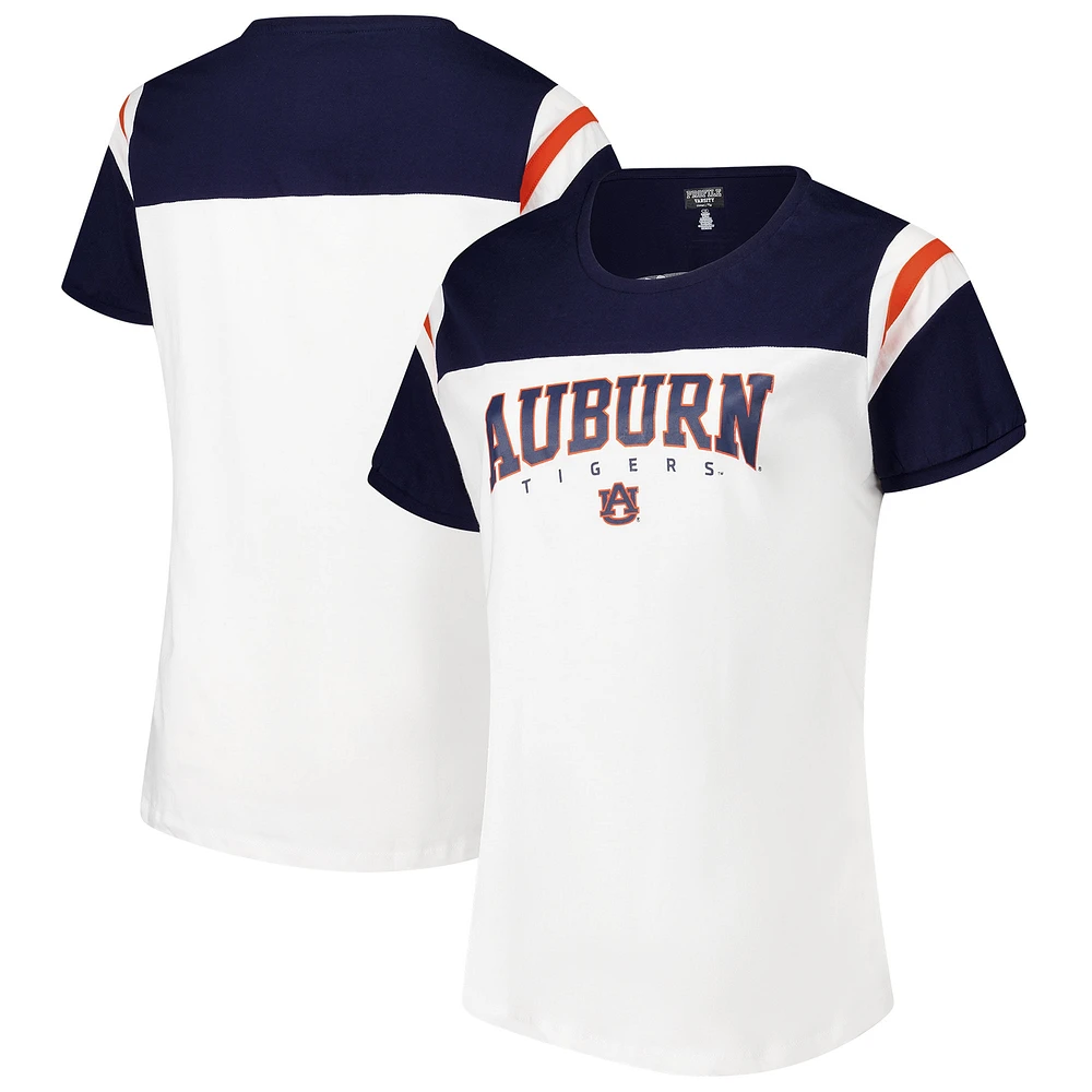 T-shirt Winning Gear blanc Auburn Tigers pour femmes Fanatics grande taille