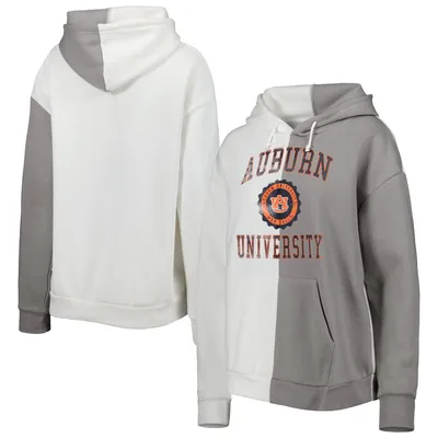 Auburn Tigers Gameday Couture Women's Split Pullover Hoodie - Gray/White