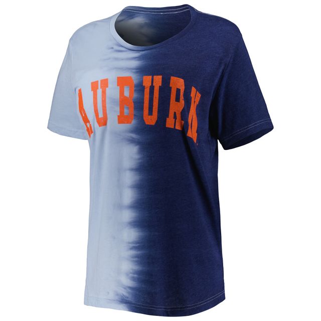 T-shirt Gameday Couture Navy Auburn Tigers Find Your Groove Split-Dye pour femme