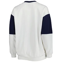 Women's Gameday Couture White Auburn Tigers It's A Vibe Dolman Pullover Sweatshirt