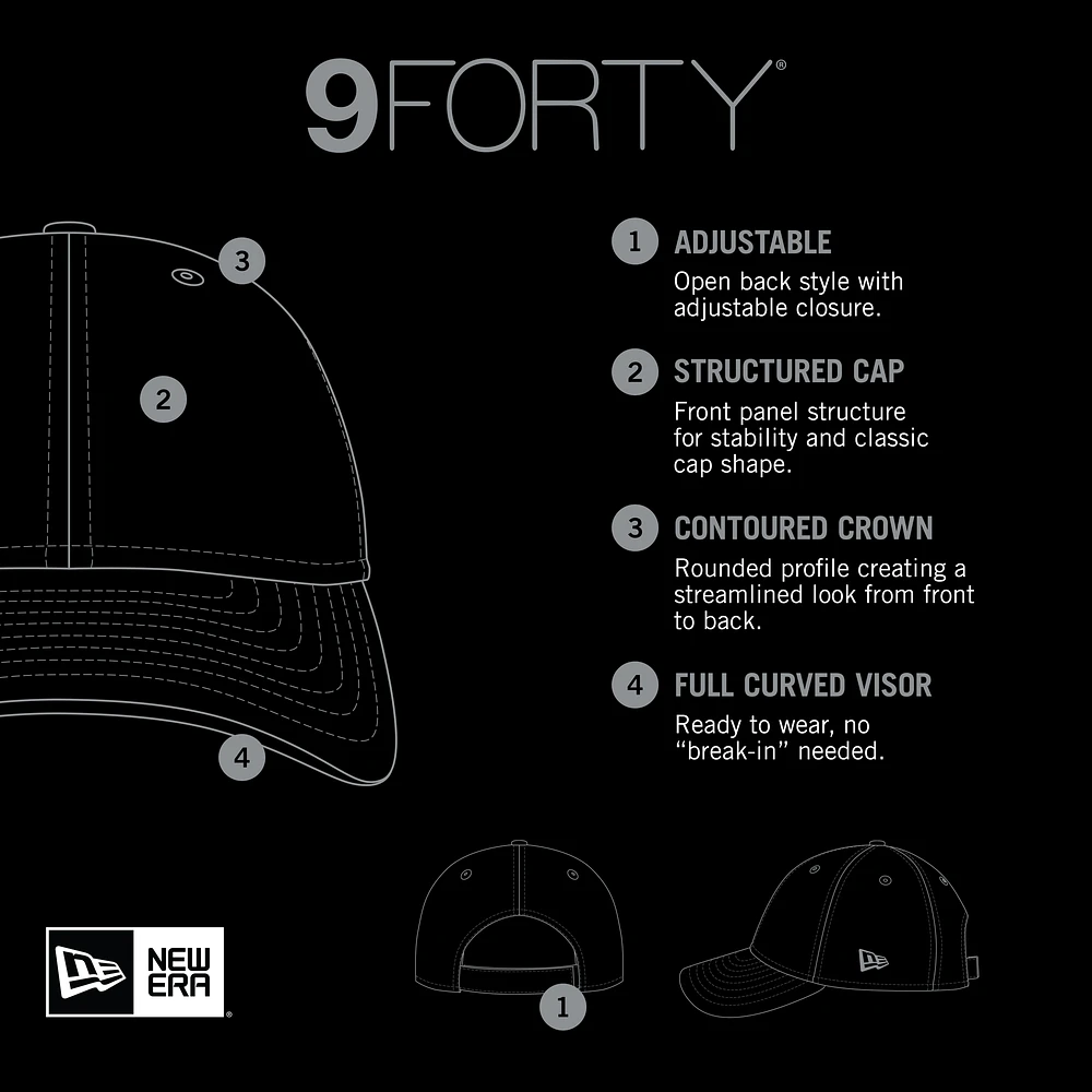 Women's New Era Navy Auburn Tigers 9FORTY Logo Spark Trucker Snapback Hat