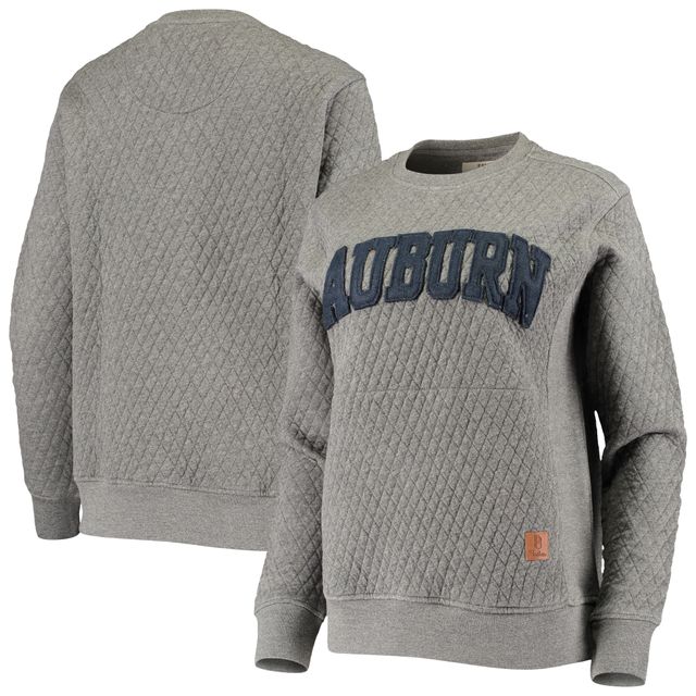 Sweat-shirt matelassé Pressbox Heather Charcoal Auburn Tigers Moose pour femme