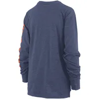 Women's Pressbox Navy Auburn Tigers Plus Two-Hit Canyon Long Sleeve T-Shirt