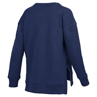 Sweat-shirt à poche pour femme Pressbox Navy Auburn Tigers