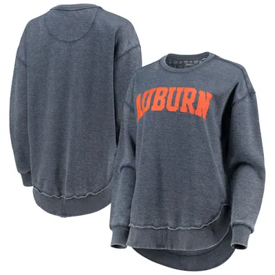 Pressbox Navy Auburn Tigers Délavé Vintage Pullover Sweatshirt