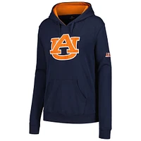 Women's Stadium Athletic Navy Auburn Tigers Big Logo Pullover Hoodie