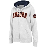 Sweat à capuche entièrement zippé Stadium Athletic Tigers Auburn blanc pour femme