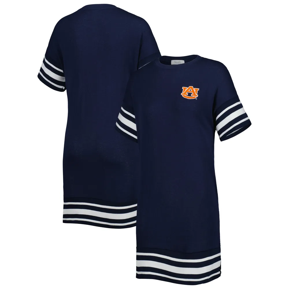 Women's Touch Navy Auburn Tigers Cascade T-Shirt Dress