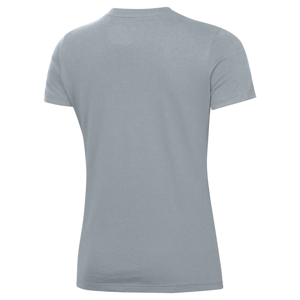 Women's Under Armour  Gray Auburn Tigers 2025 NCAA Men's Basketball Tournament March Madness Final Four Locker Room T-Shirt