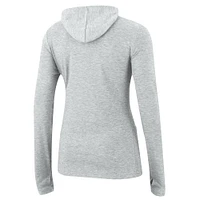 Women's Under Armour  Gray Auburn Tigers Super-Soft Breezy Tri-Blend Pullover Hoodie