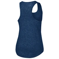 Débardeur tri-mélange Breezy Racerback Auburn Tigers Heather Navy pour femme