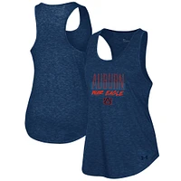 Débardeur tri-mélange Breezy Racerback Auburn Tigers Heather Navy pour femme