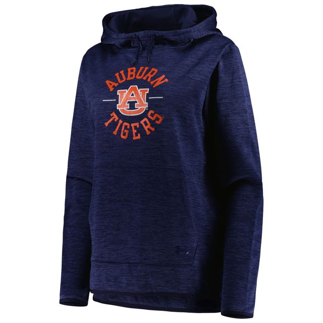 Sweat à capuche Under Armour Heathered Navy Auburn Tigers Fleece pour femme