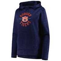 Women's Under Armour Heathered Navy Auburn Tigers Fleece Pullover Hoodie