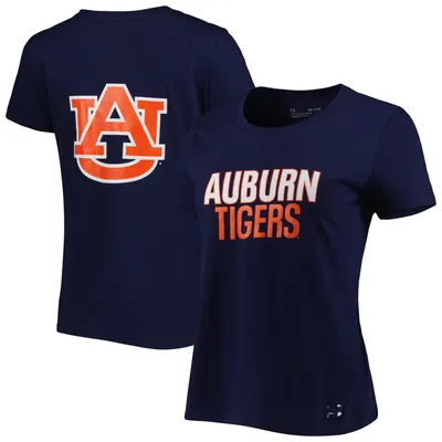 Auburn Tigers Under Armour Women's 2-Hit Performance T-Shirt - Navy