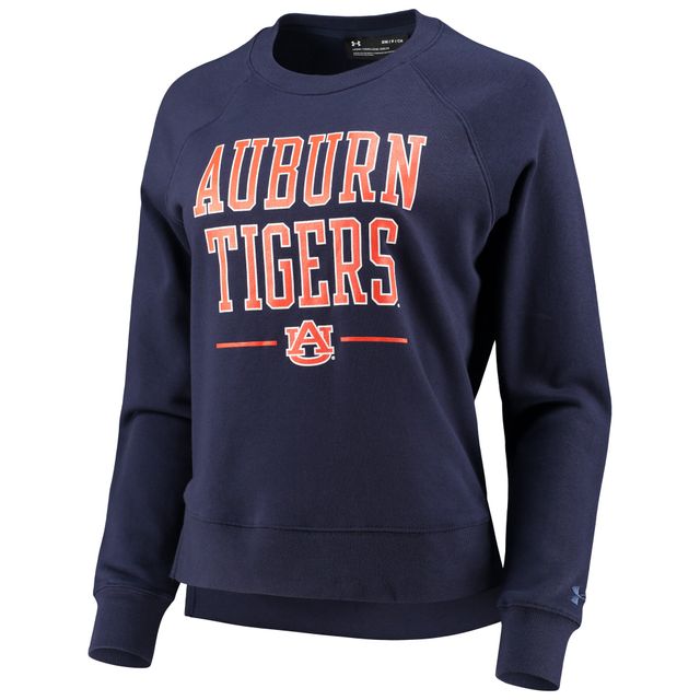 Under Armour Navy Auburn Tigers All Day Fleece Raglan Pullover Sweatshirt pour femme