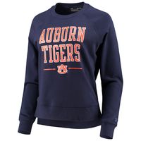 Women's Under Armour Navy Auburn Tigers All Day Fleece Raglan Pullover Sweatshirt