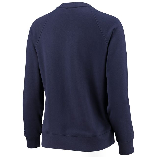 Under Armour Navy Auburn Tigers All Day Fleece Raglan Pullover Sweatshirt pour femme