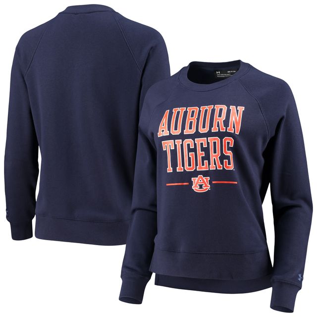 Under Armour Navy Auburn Tigers All Day Fleece Raglan Pullover Sweatshirt pour femme