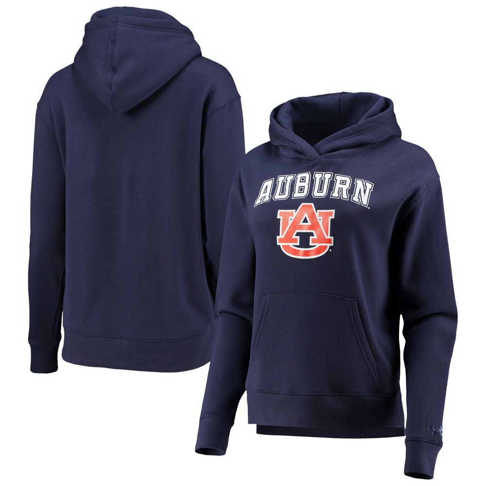 Women's Under Armour Navy Auburn Tigers All Day Team Fleece Pullover Hoodie