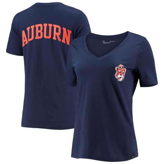 T-shirt Under Armour Navy Auburn Tigers Vault pour femme